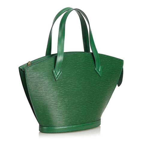 louis vuitton vintage green epi leather saint jacques pm bag